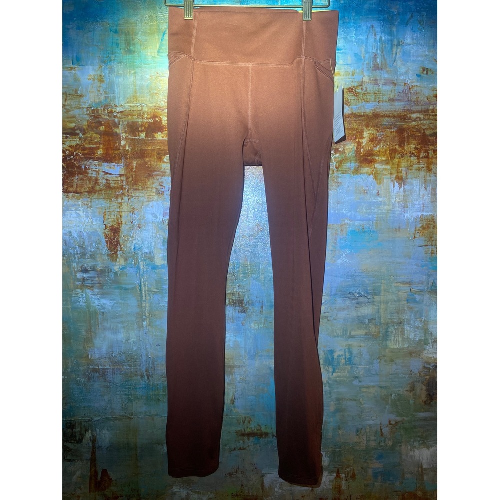 All in Motion Russet Brown‎ Flex Lace Up High Rise Leggings Small NWT